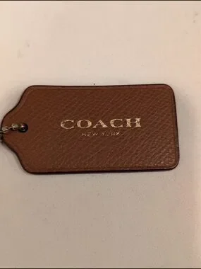 Coach | Other | Coach Vintage Leather Hang Tag Brown With Gold Stamped ...